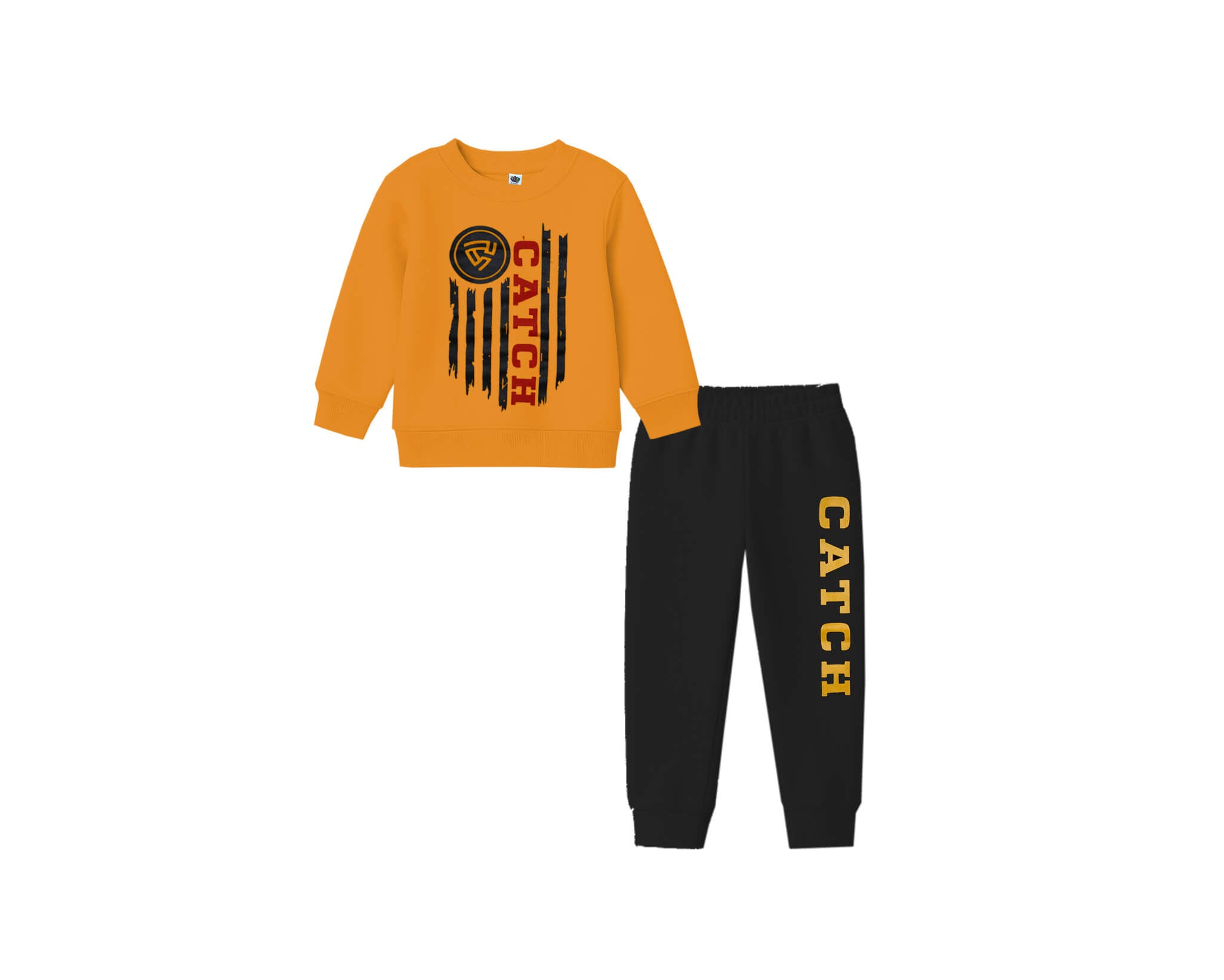 Catch Race Fleece Tracksuit -Mustard &amp; Black