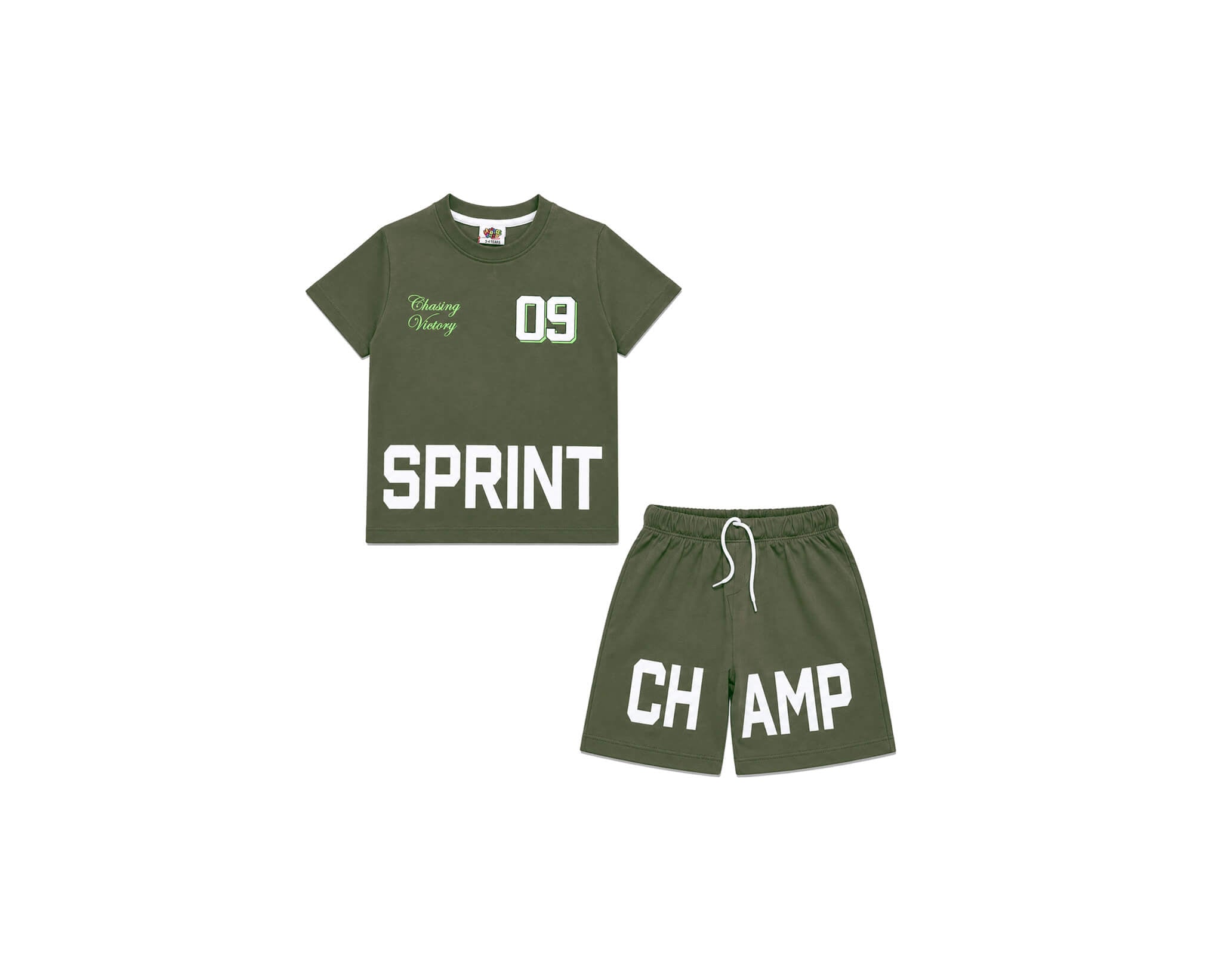 Chasing09HalfSleeveTee_Short-OliveGreen