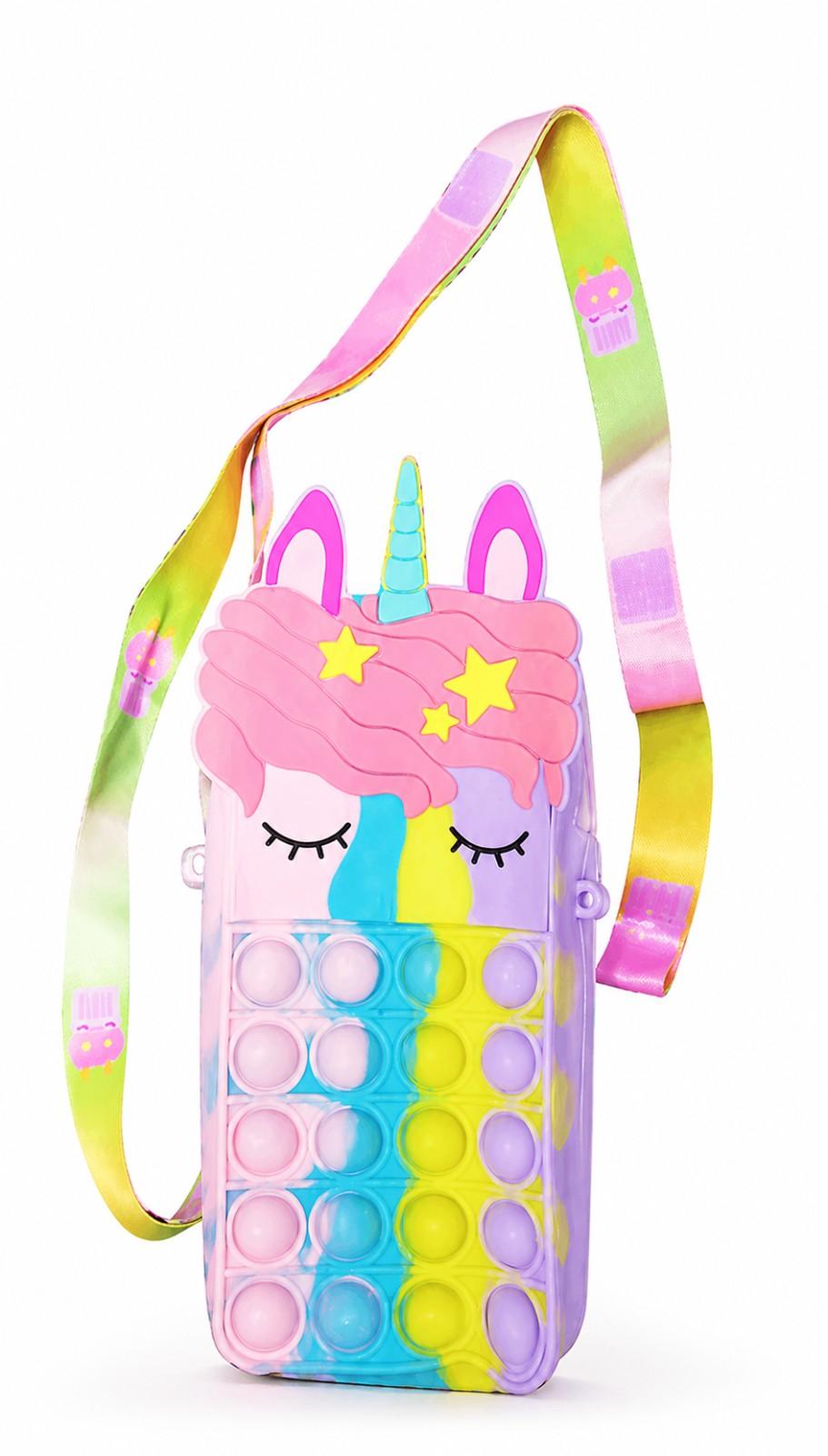 Unicorn Popup it Bubble Silicone Kids Purse