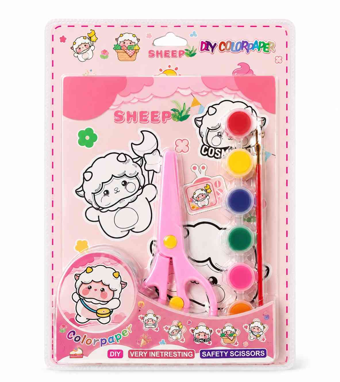 Kids Diy Coloring & sticker Set