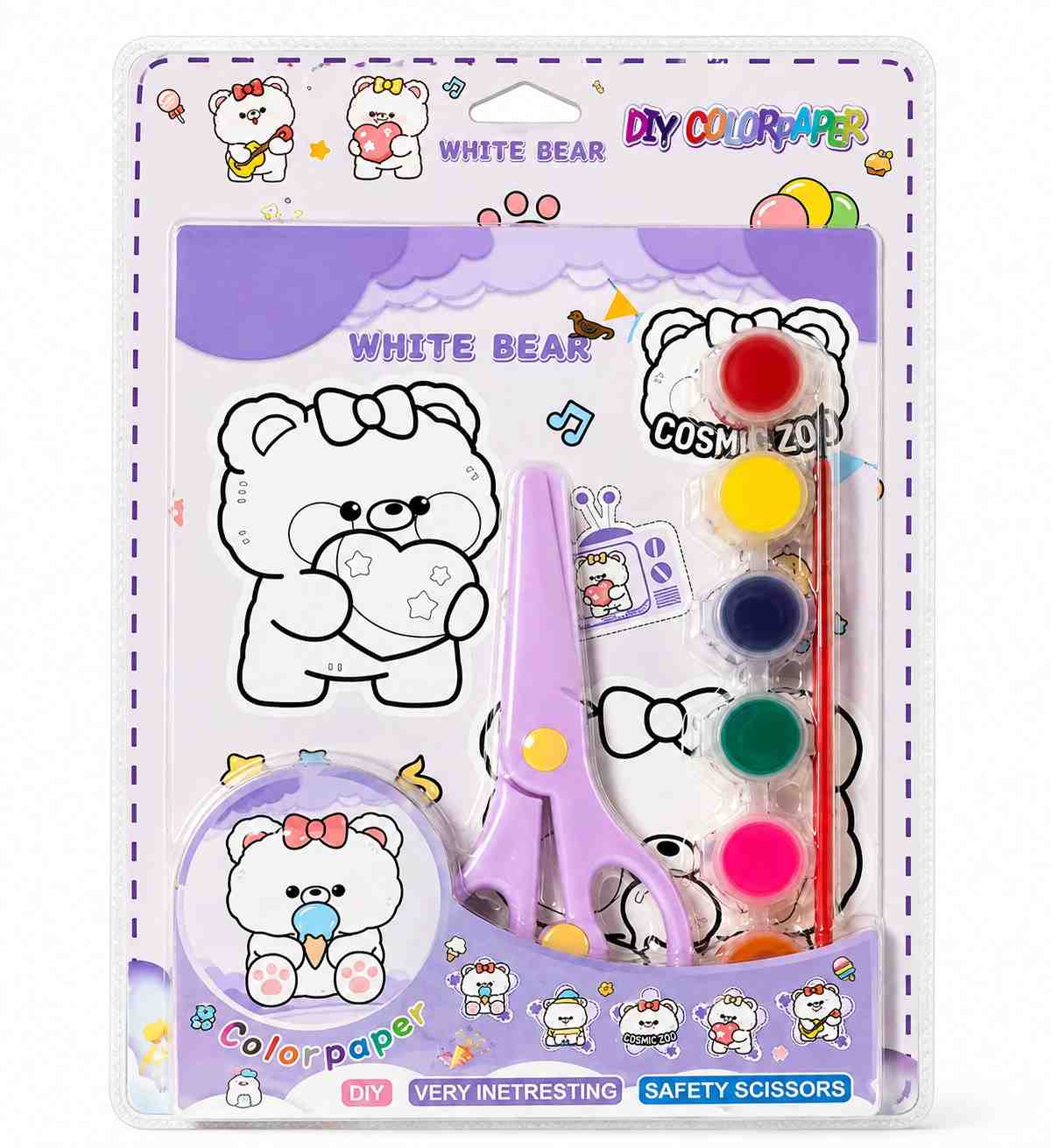 Kids Diy Coloring & sticker Set