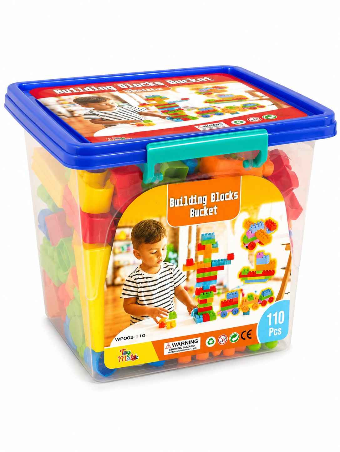 Building Blocks Bucket 110Pc