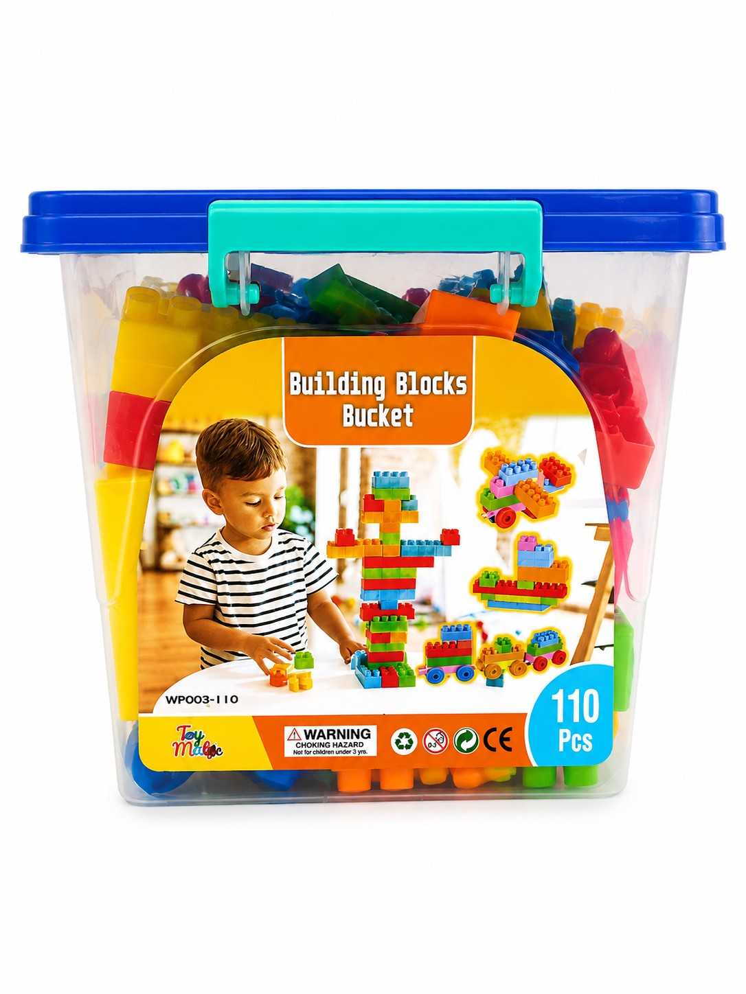 Building Blocks Bucket 110Pc