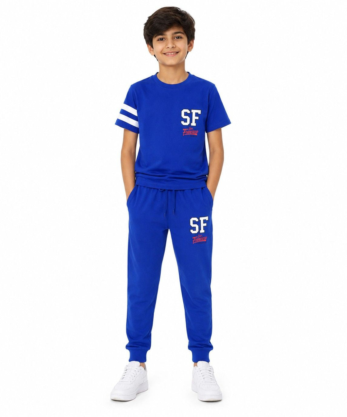 SF Athletic Tee &amp; Trouser - Royal Blue