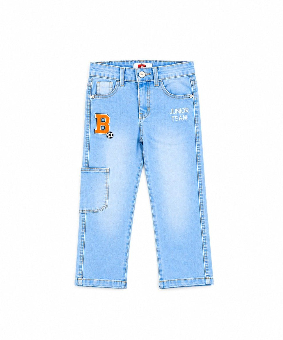 Junior Team Denim Pant - Light Blue