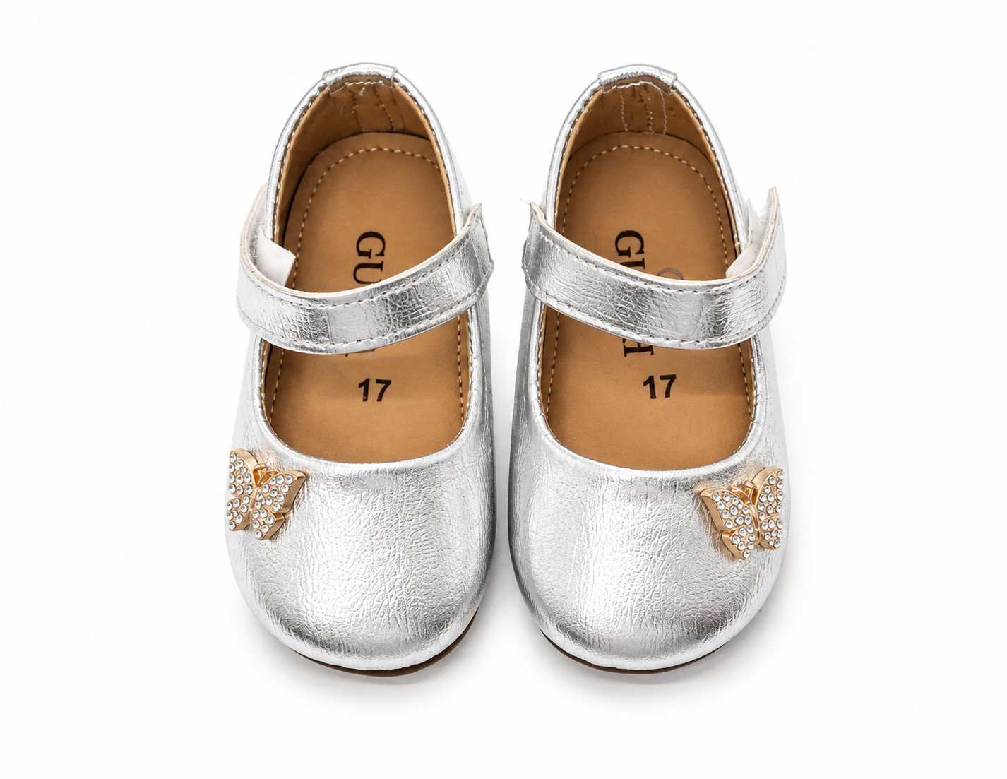 Silver Butterfly Mary Jane Shoes