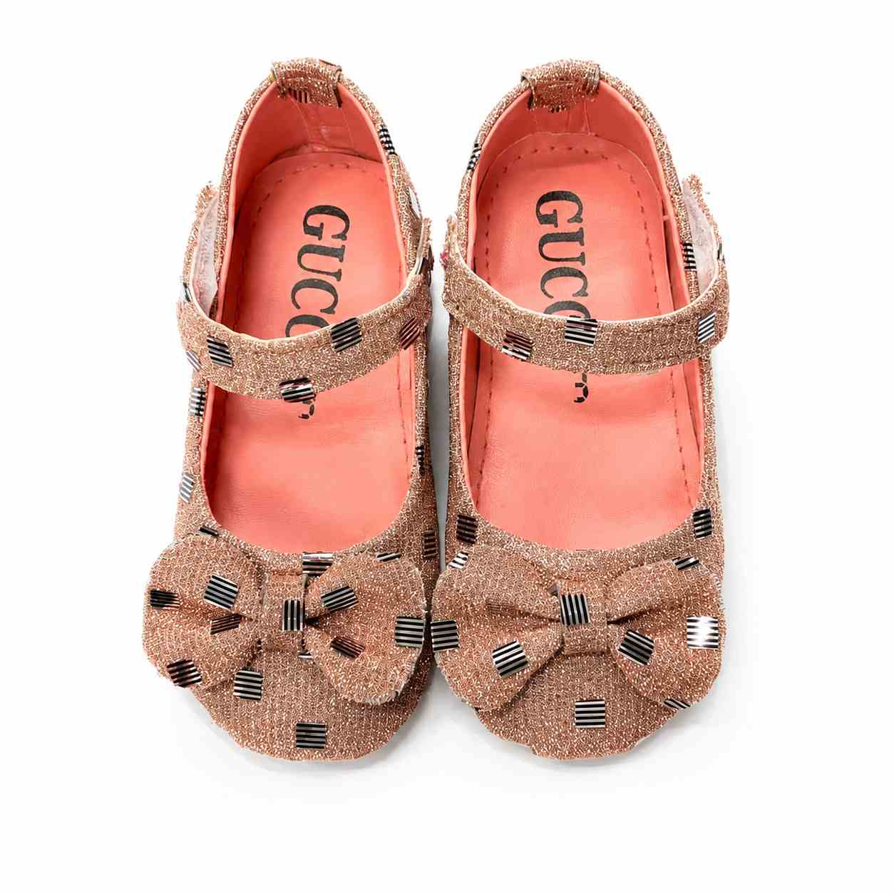 Cute Baby Girls Black Bow Shoes