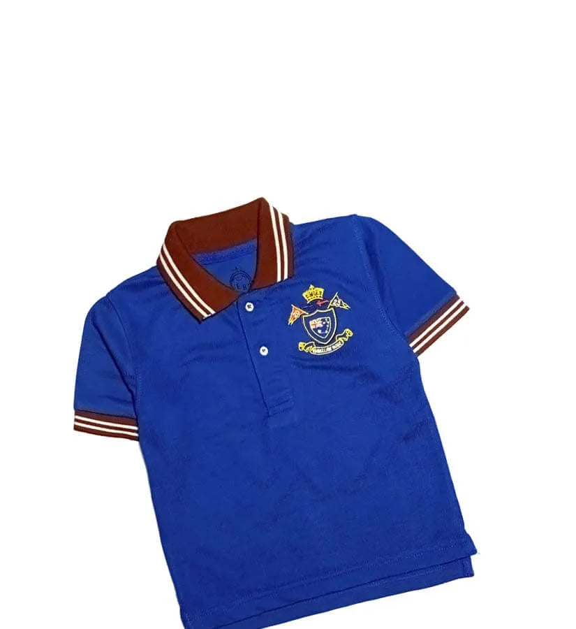Classic Badge Polo Shirt - Royal Blue