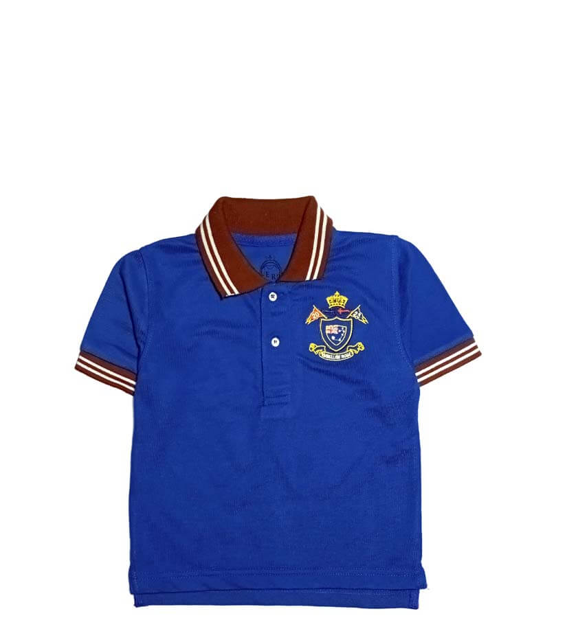 Classic Badge Polo Shirt - Royal Blue