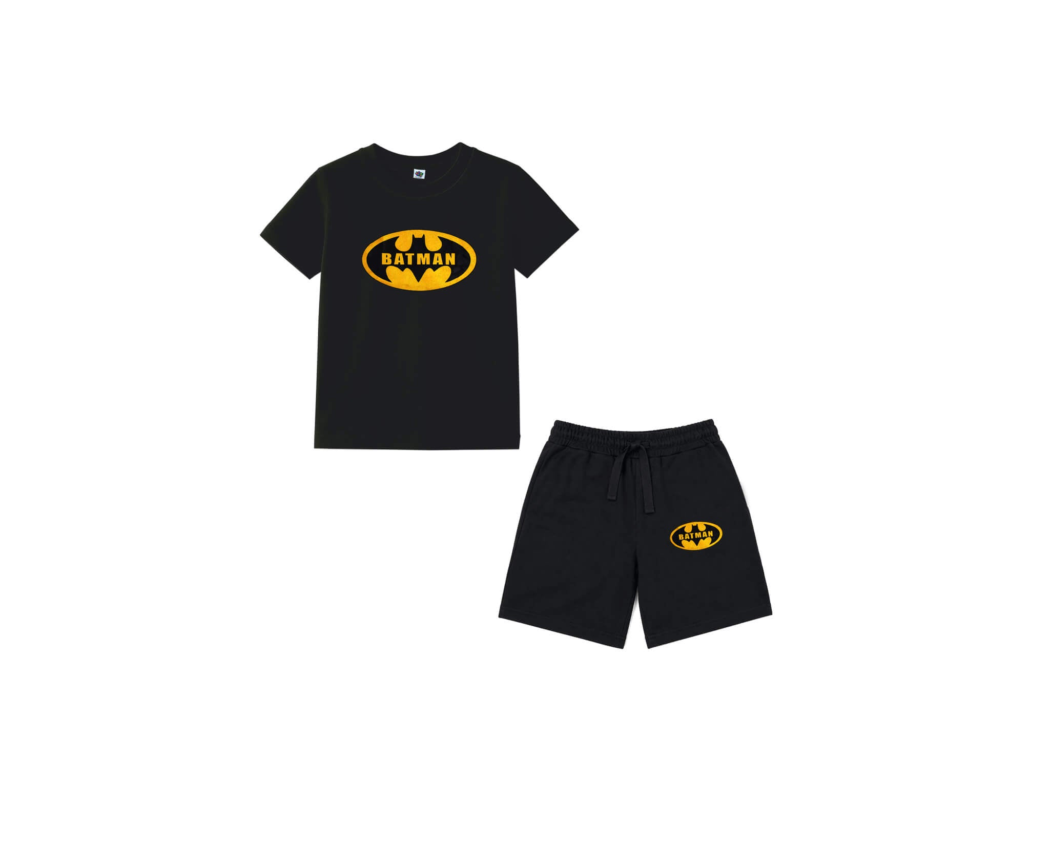 ClassicBatmanLogoPrintedTee_Short-Black