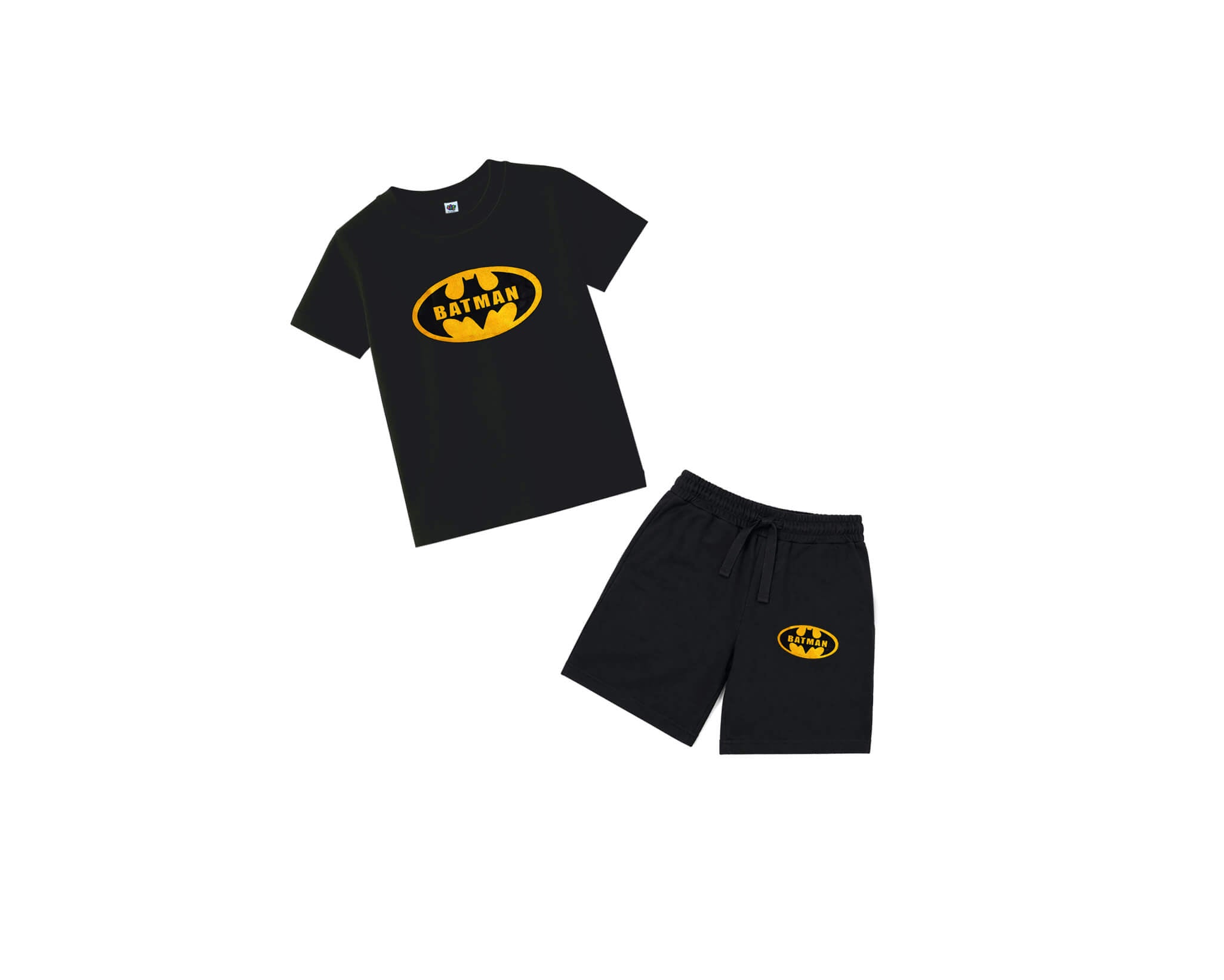 ClassicBatmanLogoPrintedTee_Short-Black_1