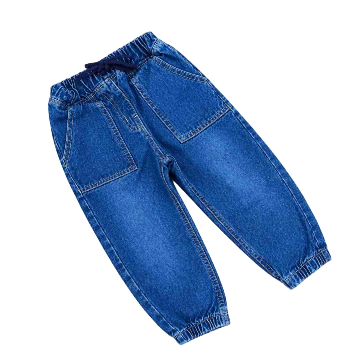 Classic Jogger Denim Pent - Dark Blue