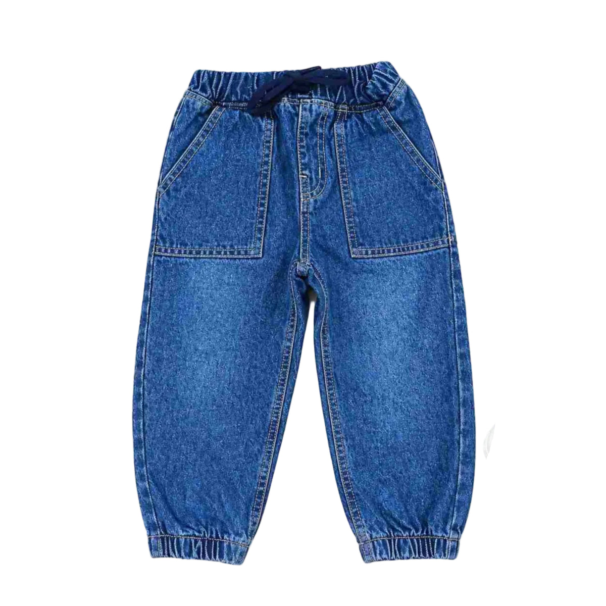 Classic Jogger Denim Pent - Dark Blue