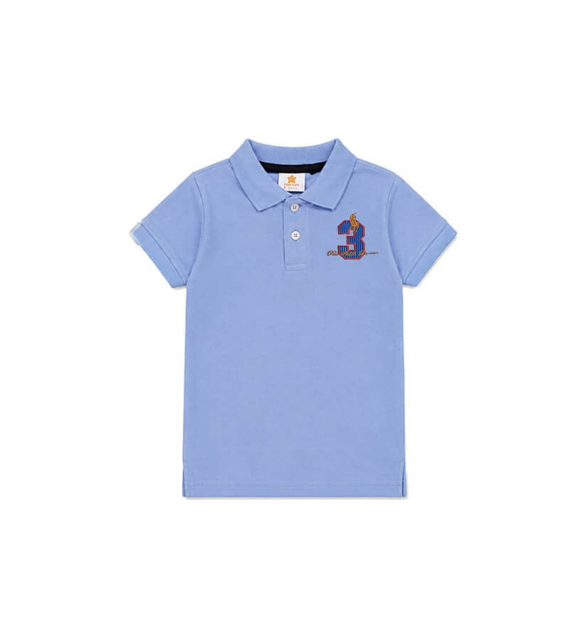 Classy3PrintedPoloShirt-SkyBlue