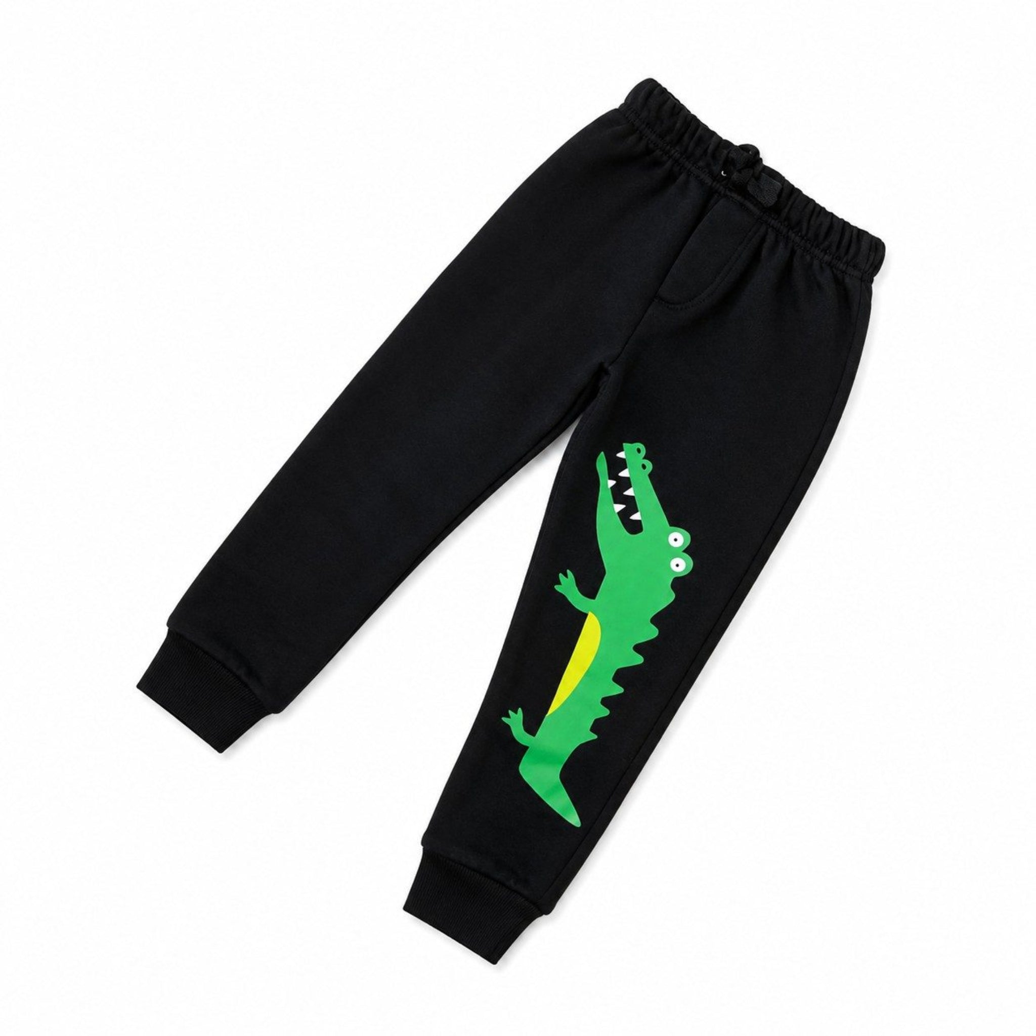 Crocodile Fleece Trouser - Black