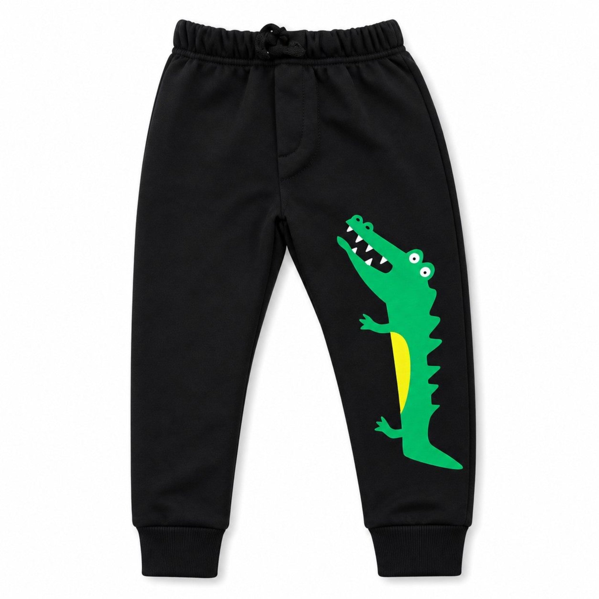 Crocodile Fleece Trouser - Black