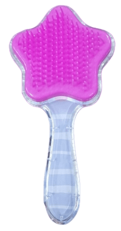 Cute Fish Star Shape HairBbrush for Babies- Light Purple