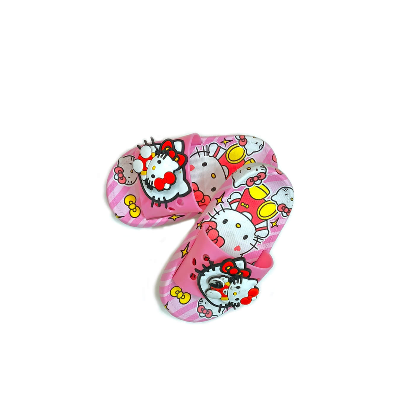 Cute Kitty 3D Sppiner & Light Non Slip Slipper with Led ‚Äì Baby Pink