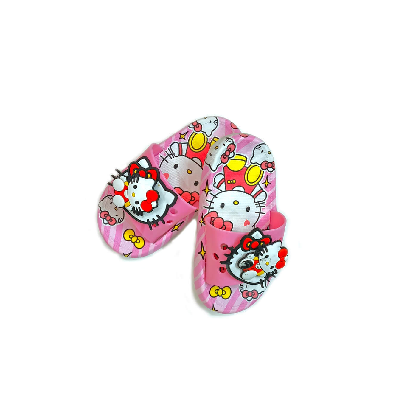 Cute Kitty 3D Sppiner & Light Non Slip Slipper with Led ‚Äì Baby Pink