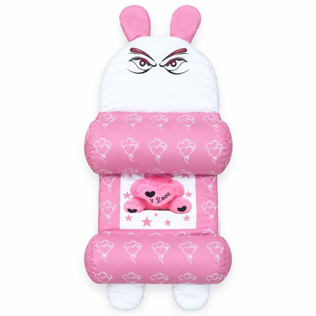 Cute Baby Bunny Head Shaping Pillow Set