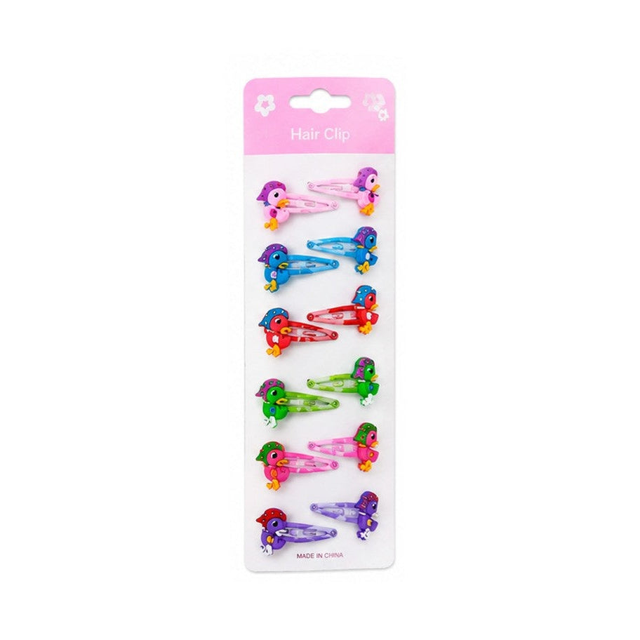 Cute Baby Duck Silicon Hair Pins Pack Of Six Pairs