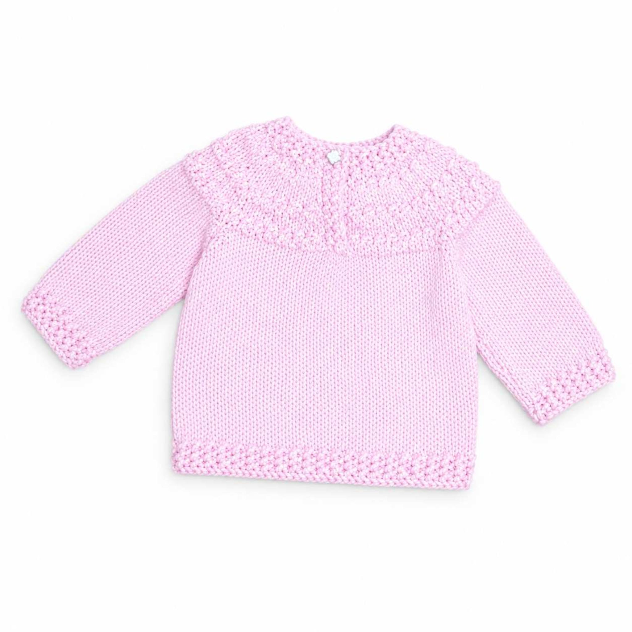Cute Baby Hand Made Wool Shirt - Pink