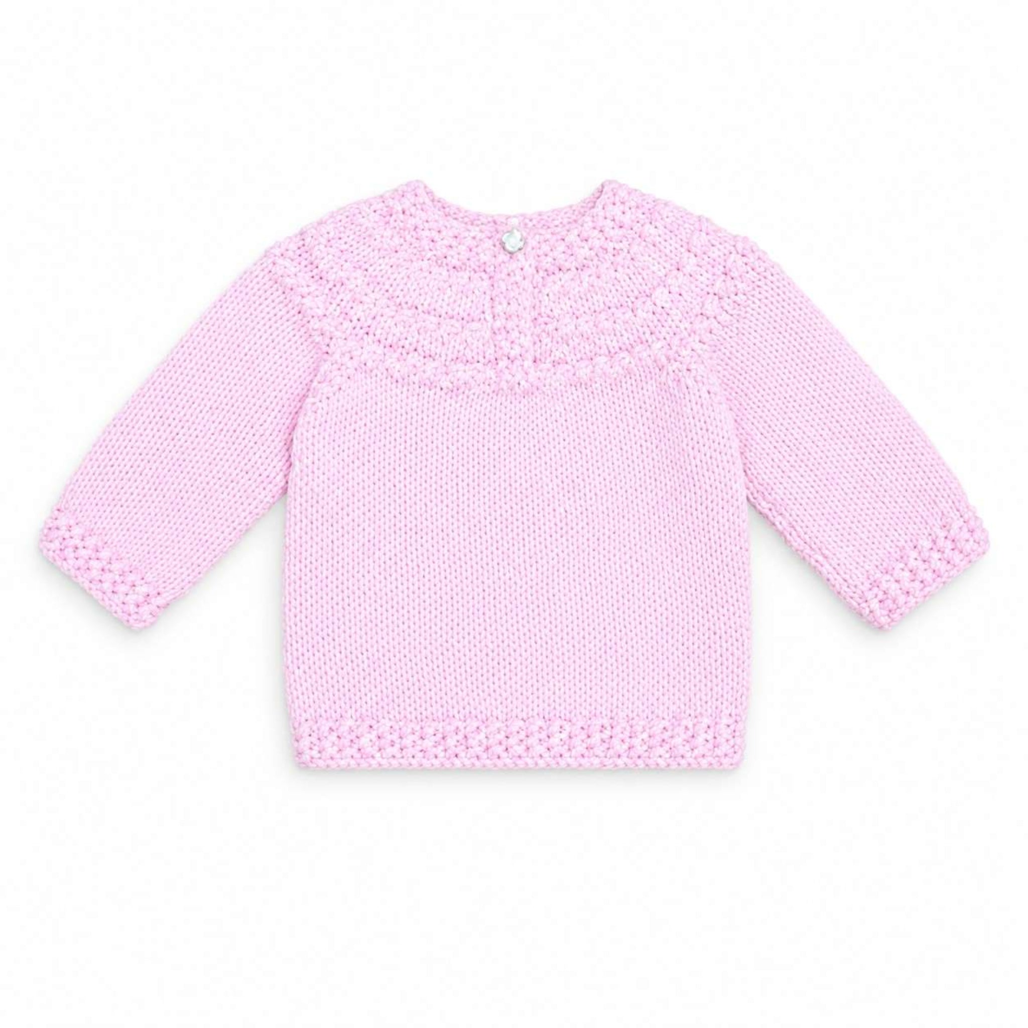 Cute Baby Hand Made Wool Shirt - Pink