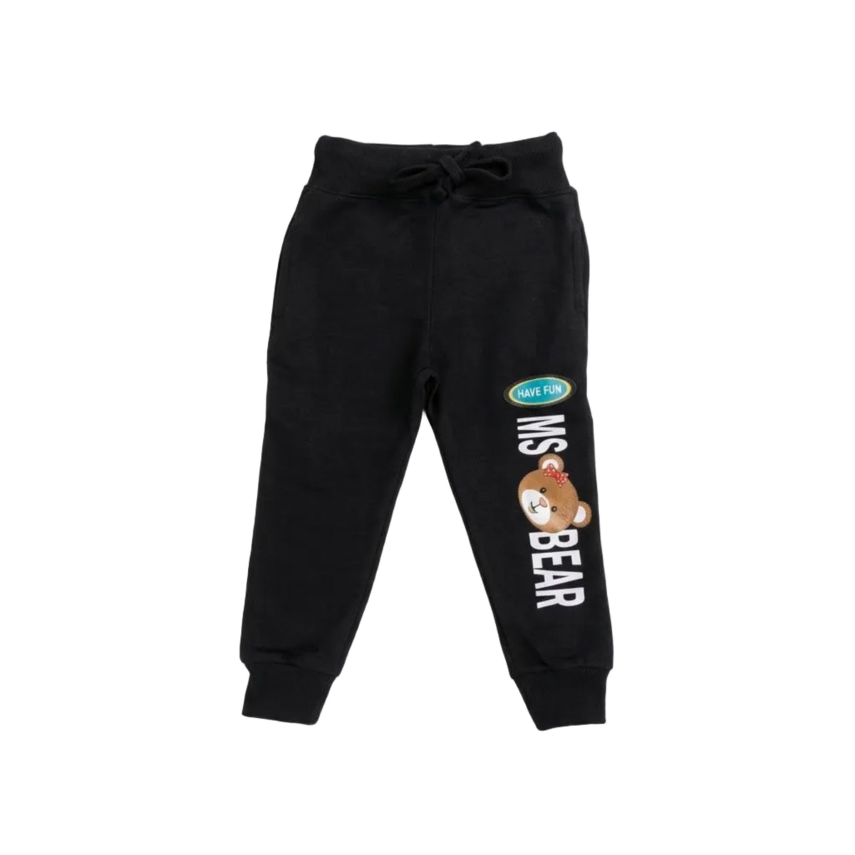 Cute Kids MS Bear Fleece Trouser – Black
