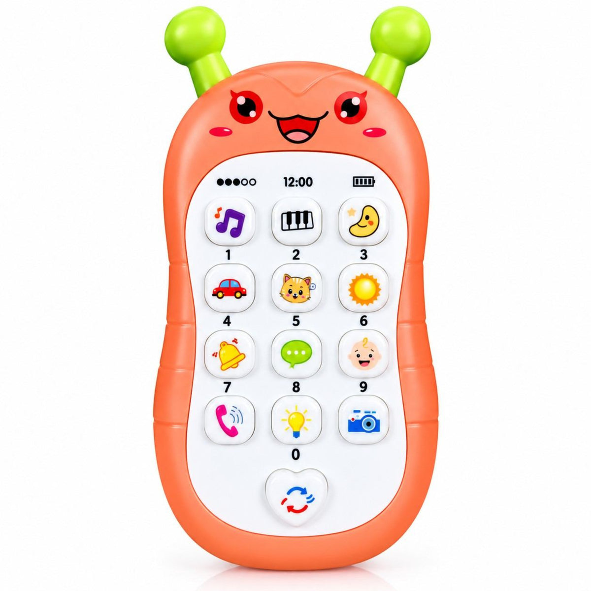 Cute Snail Antenna Musical Baby Toy Phone Set