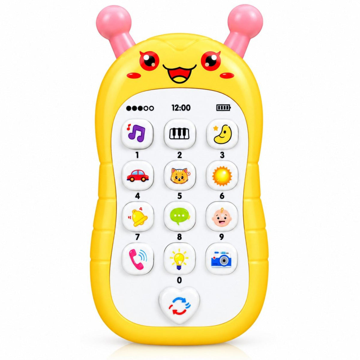 Cute Snail Antenna Musical Baby Toy Phone Set