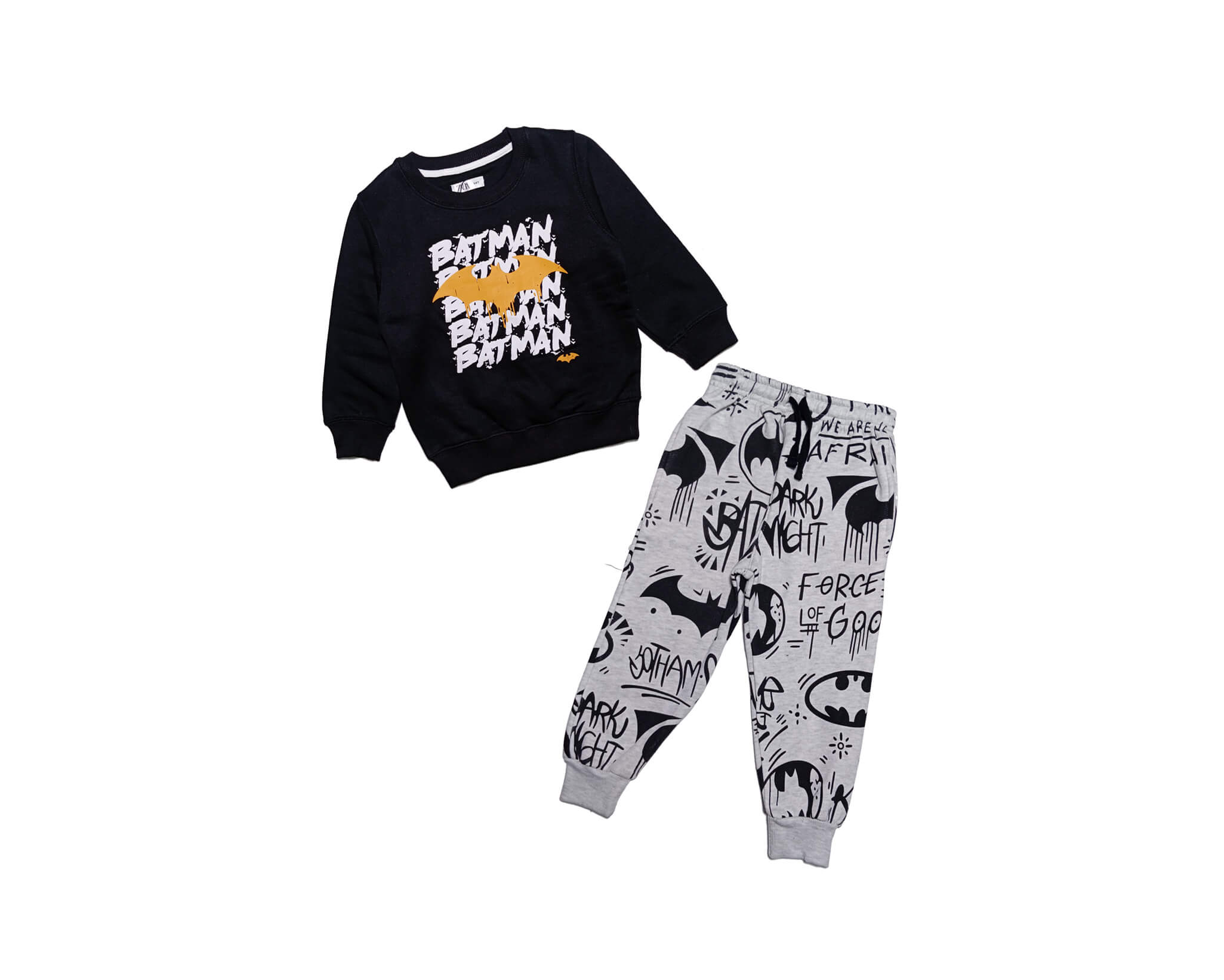 Dark Night Force Fleece Tracksuit -Black Heather Grey