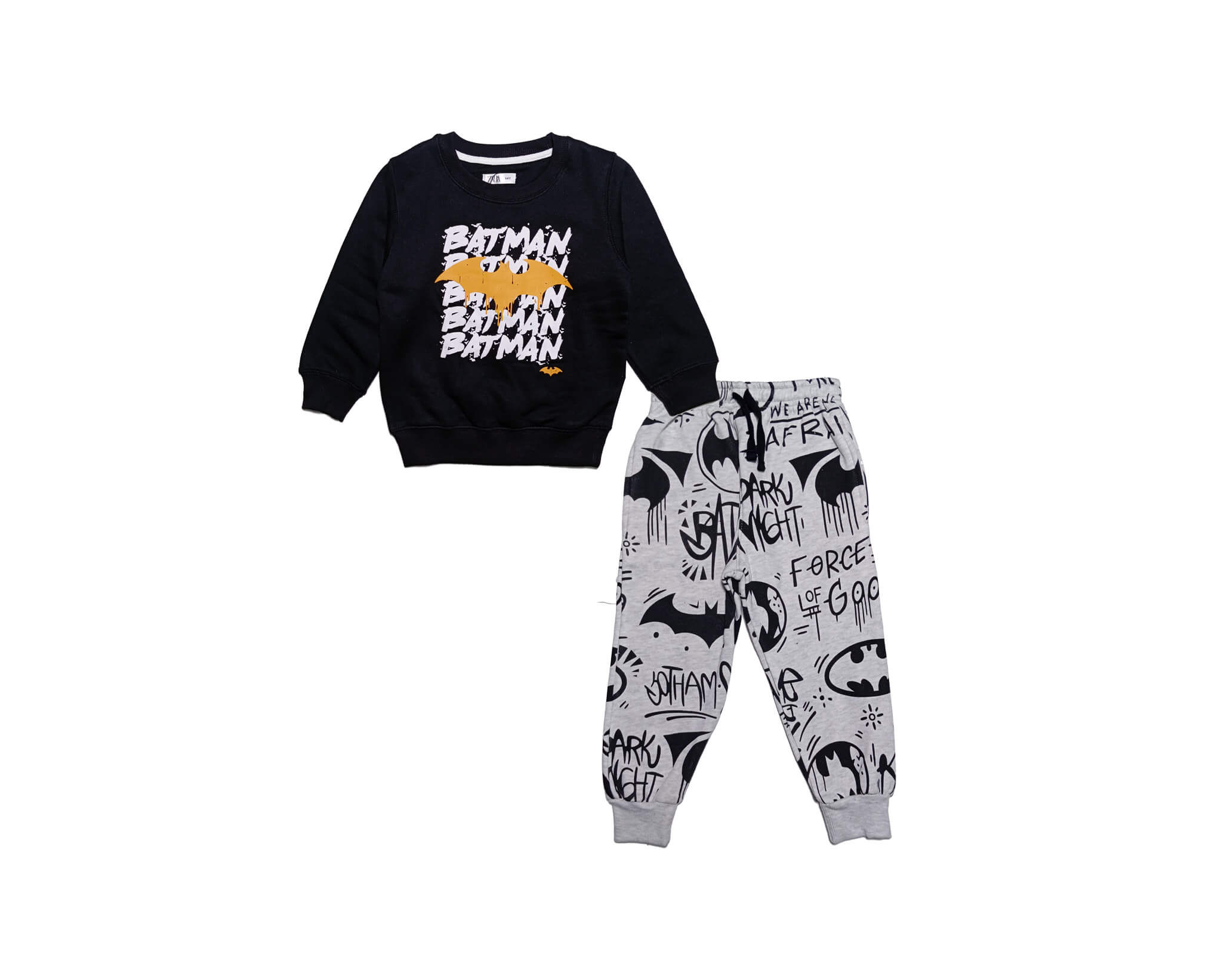 Dark Night Force Fleece Tracksuit -Black Heather Grey