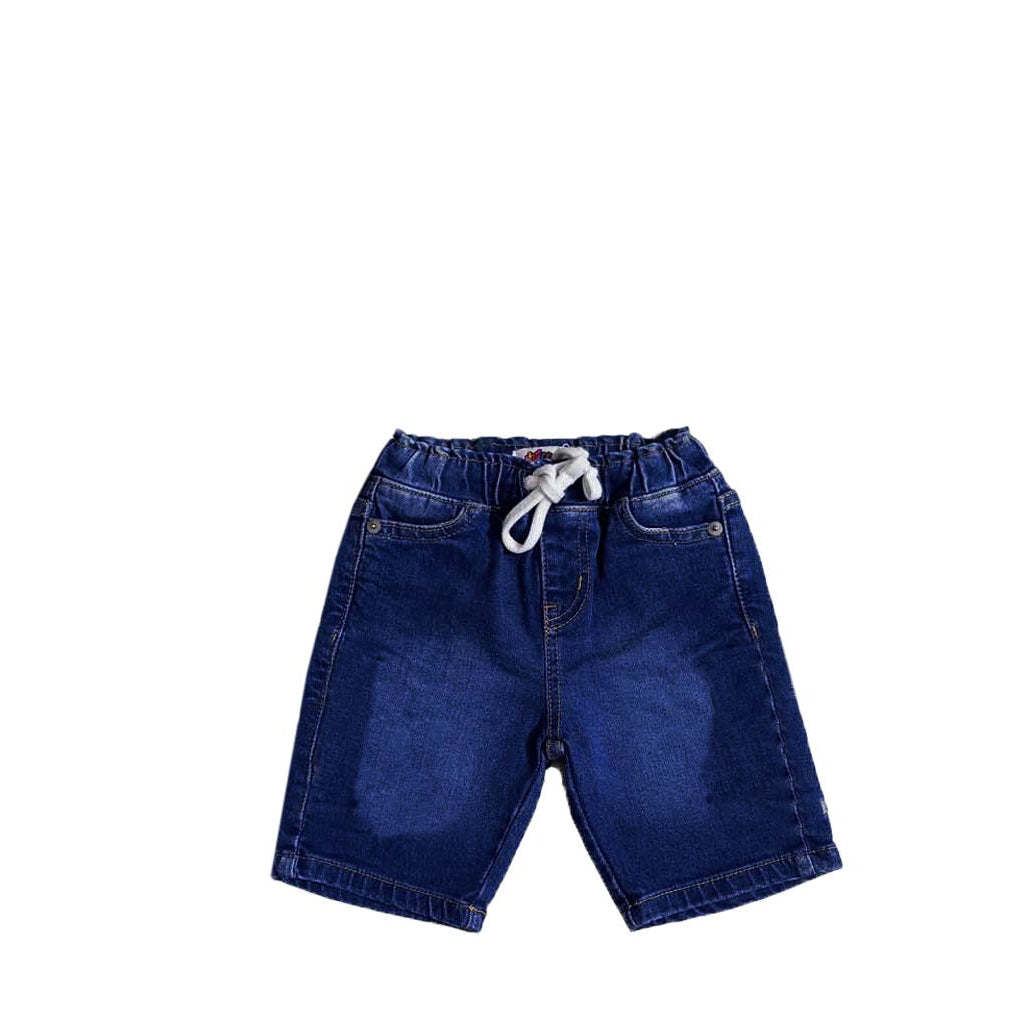 Kids Premium Basic Denim Short  - Dark Blue