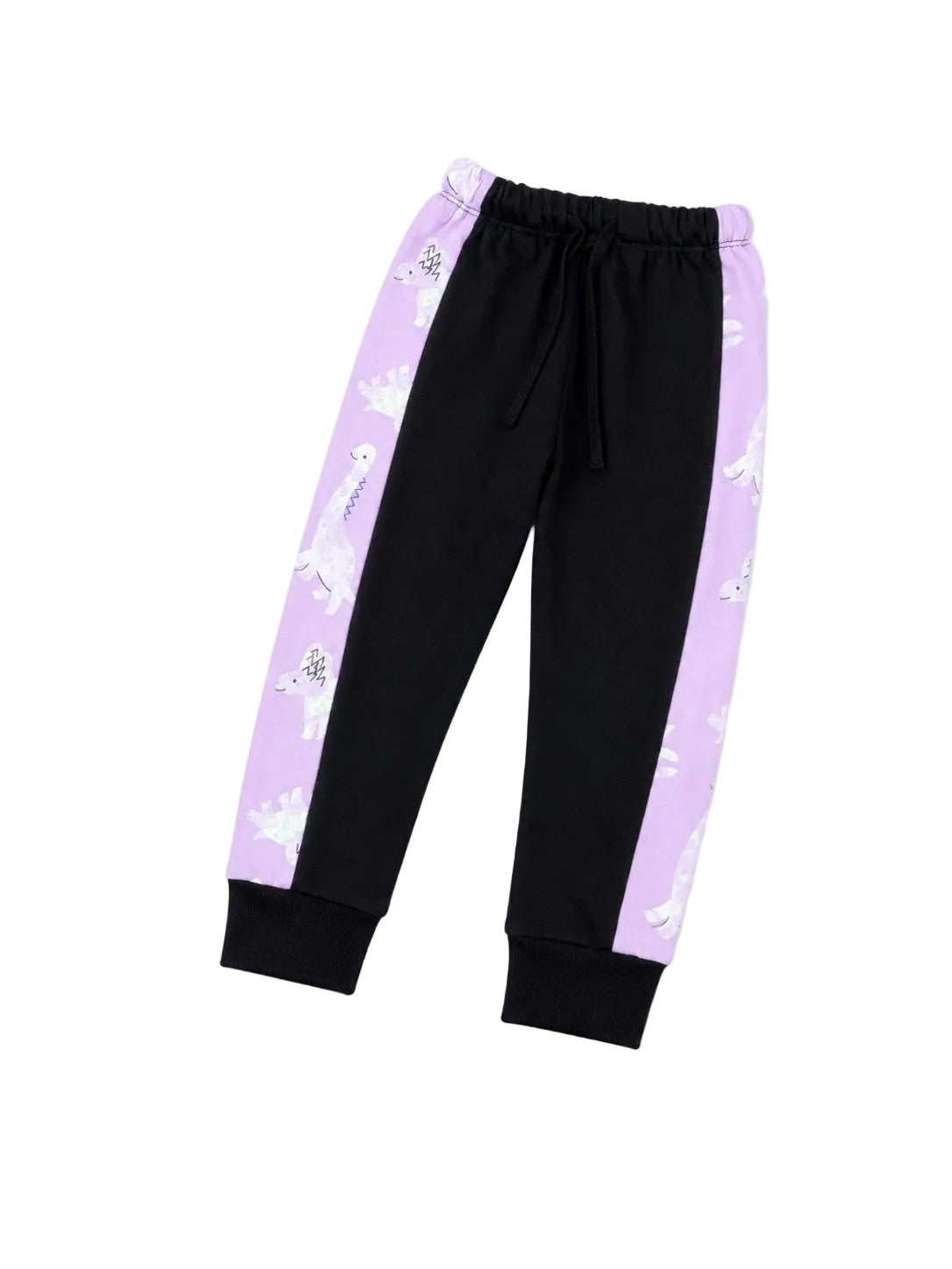 Dinosaur Penal Fleece Trouser - Black & Purple