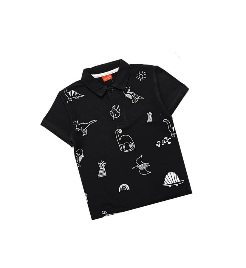 DinosaursPrintedPoloShirt-Black_1