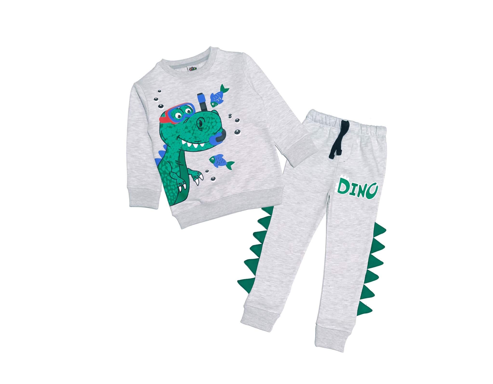 Diver Dino Fleece Tracksuit - Grey