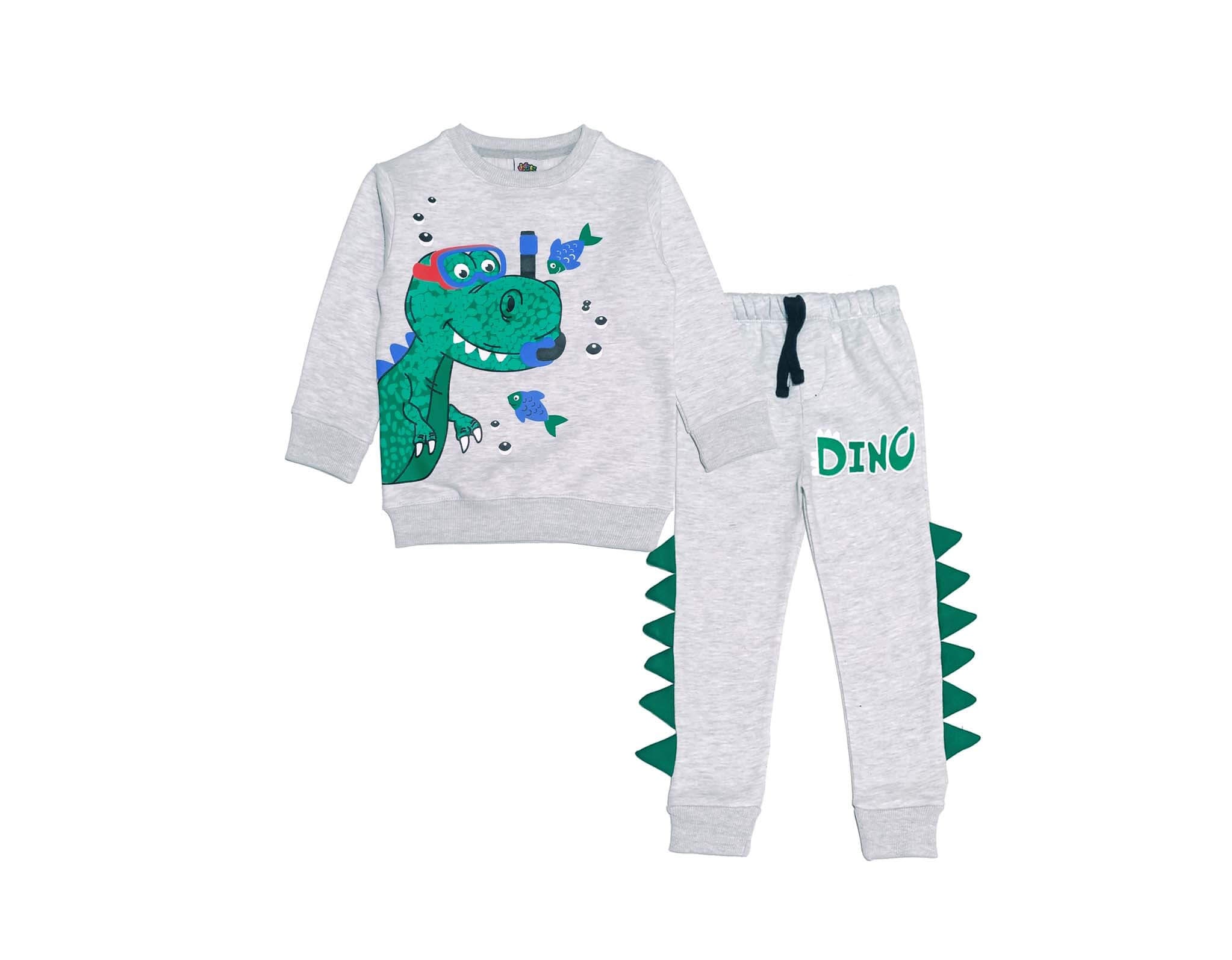 Diver Dino Fleece Tracksuit - Grey