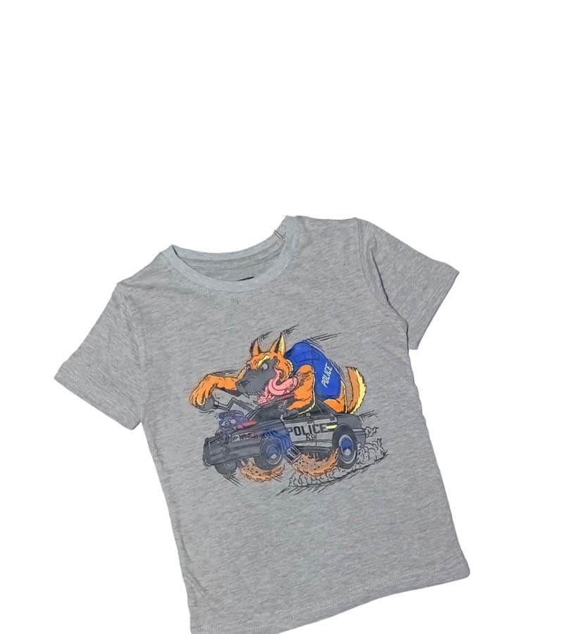 Dragon Police Tee Shirt - Grey