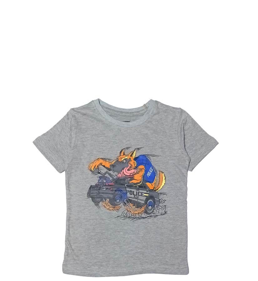 Dragon Police Tee Shirt - Grey