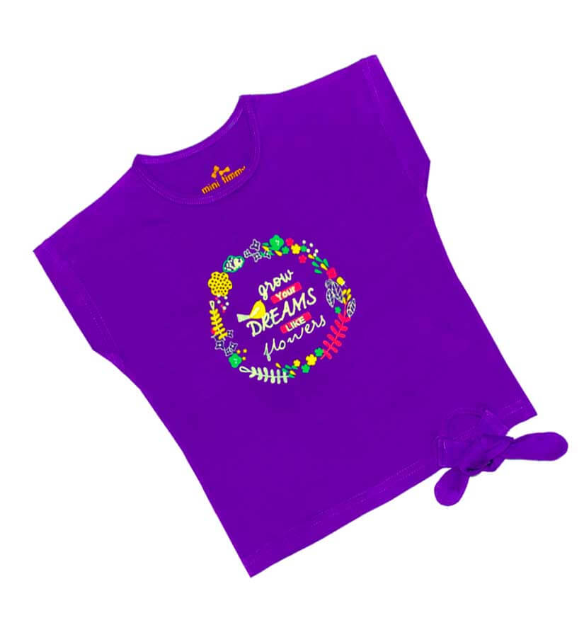 Dreams Flower Tee - Magenta