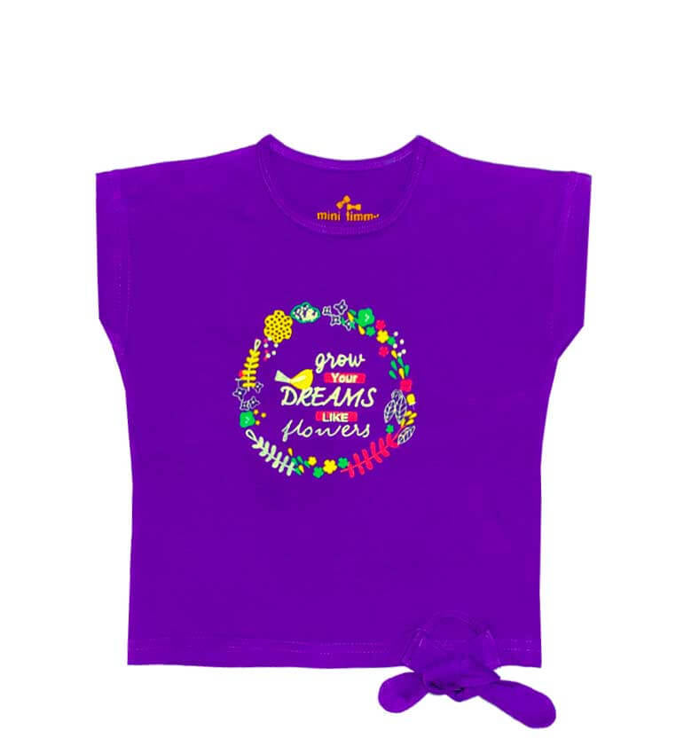 Dreams Flower Tee - Magenta