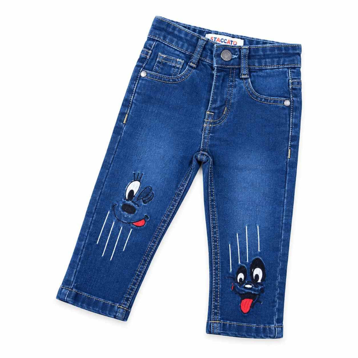 Emoji Bunny Denim pent - Dark Blue