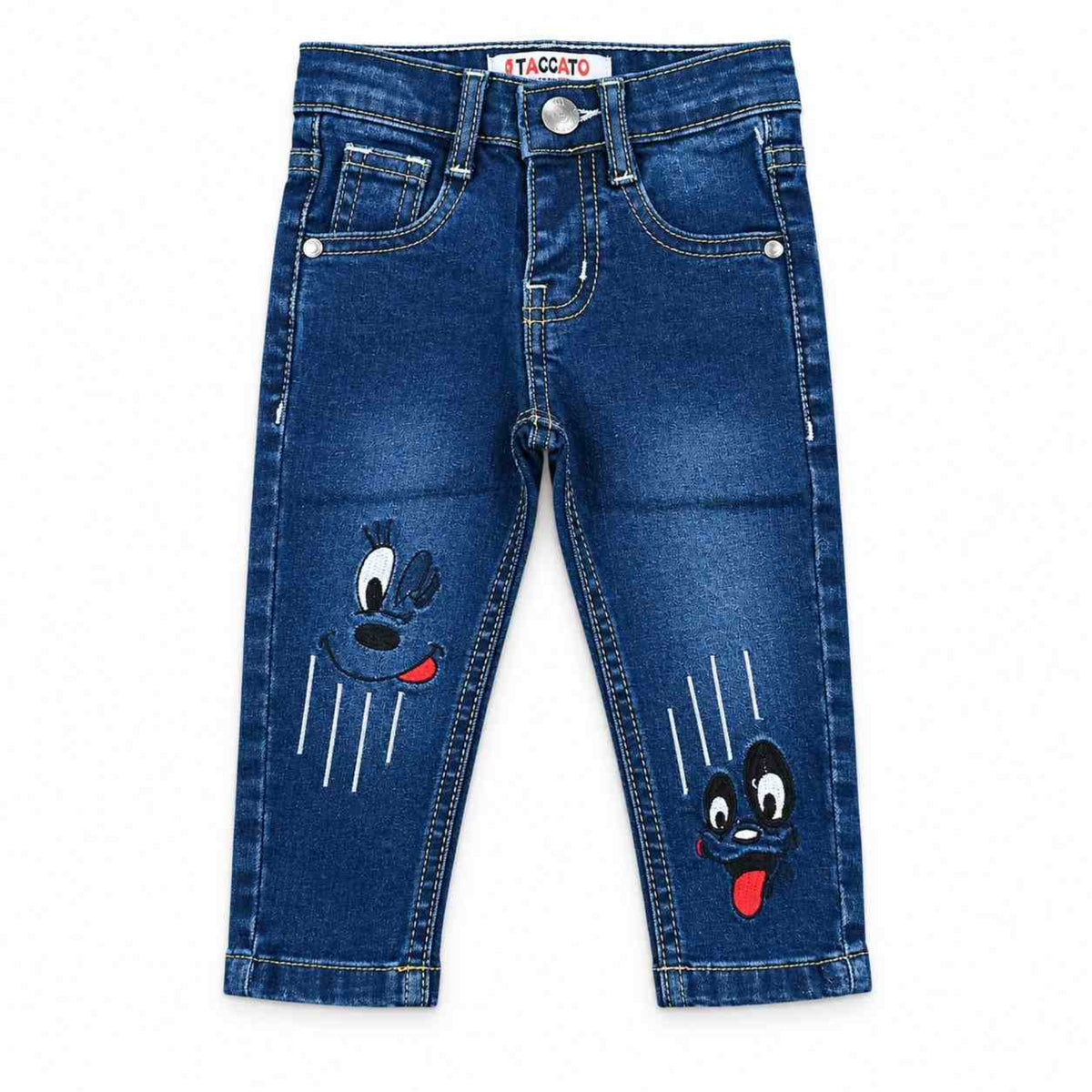Emoji Bunny Denim pent - Dark Blue