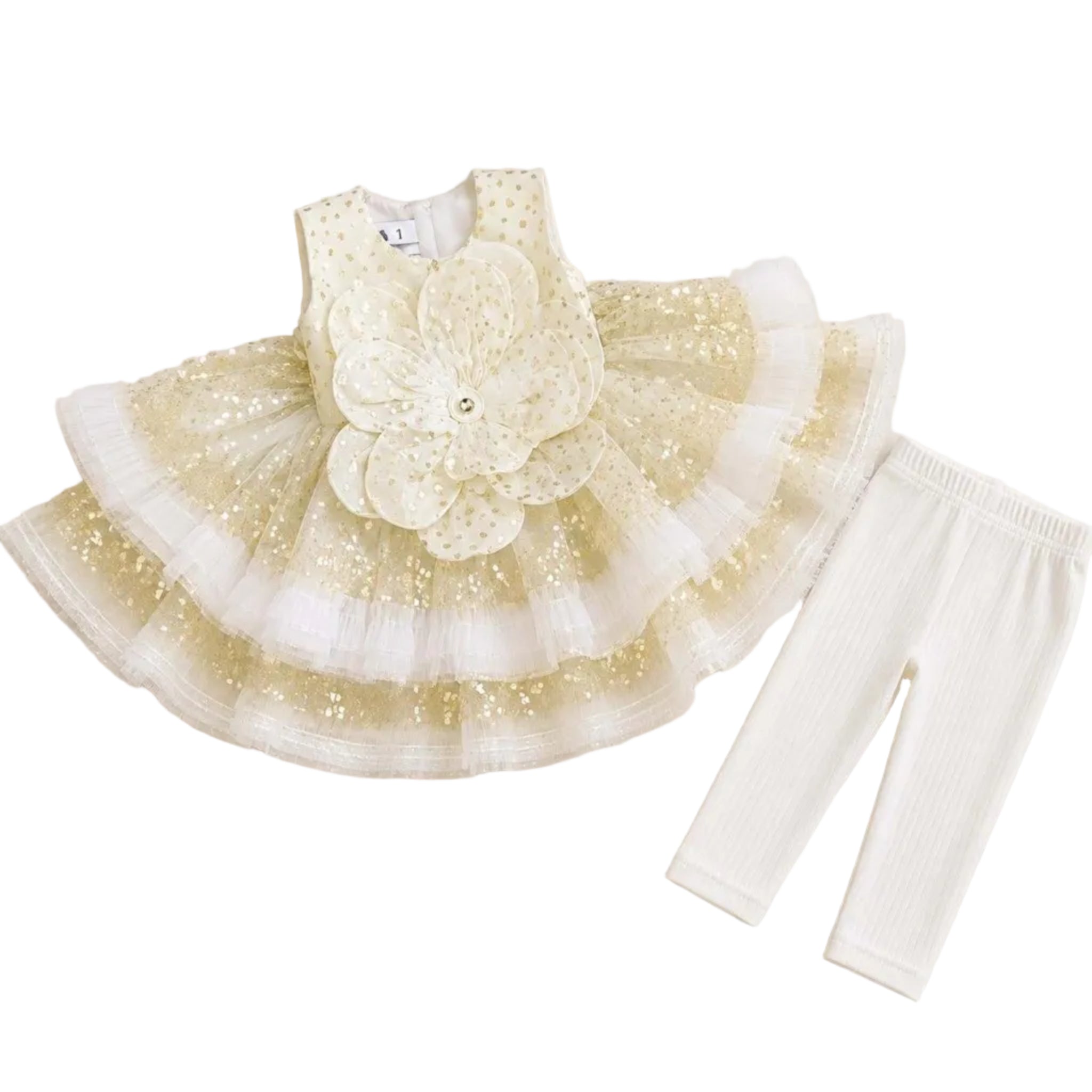 Fairy Metal Ring Large Flower Frock - Skin