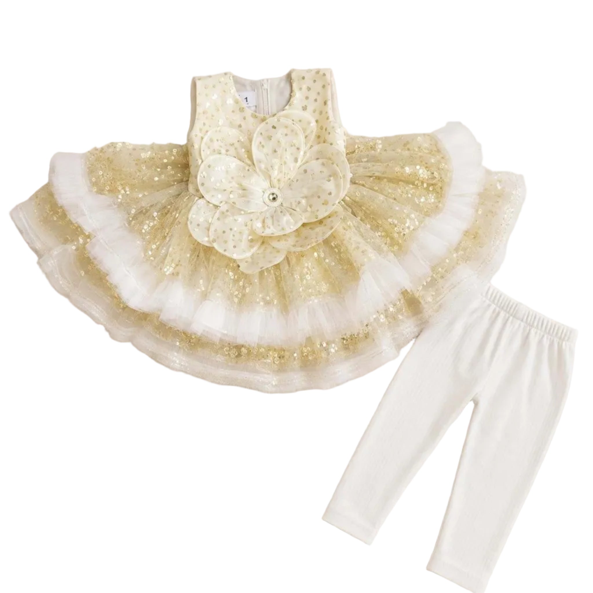 Fairy Metal Ring Large Flower Frock - Skin