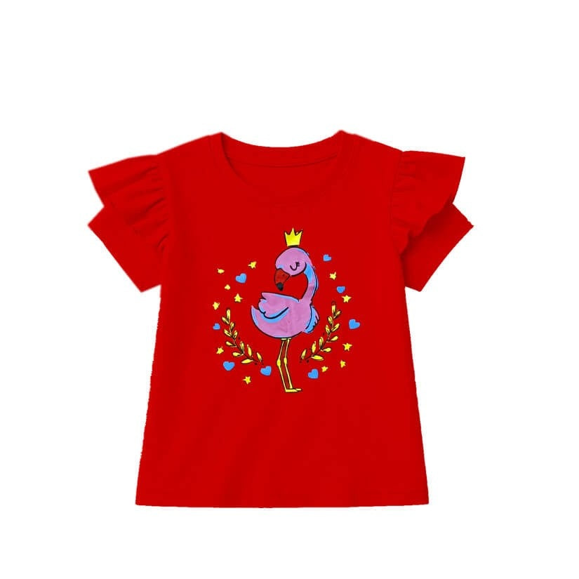 FlamingoMiniHeart_StarTeeShirt-Red