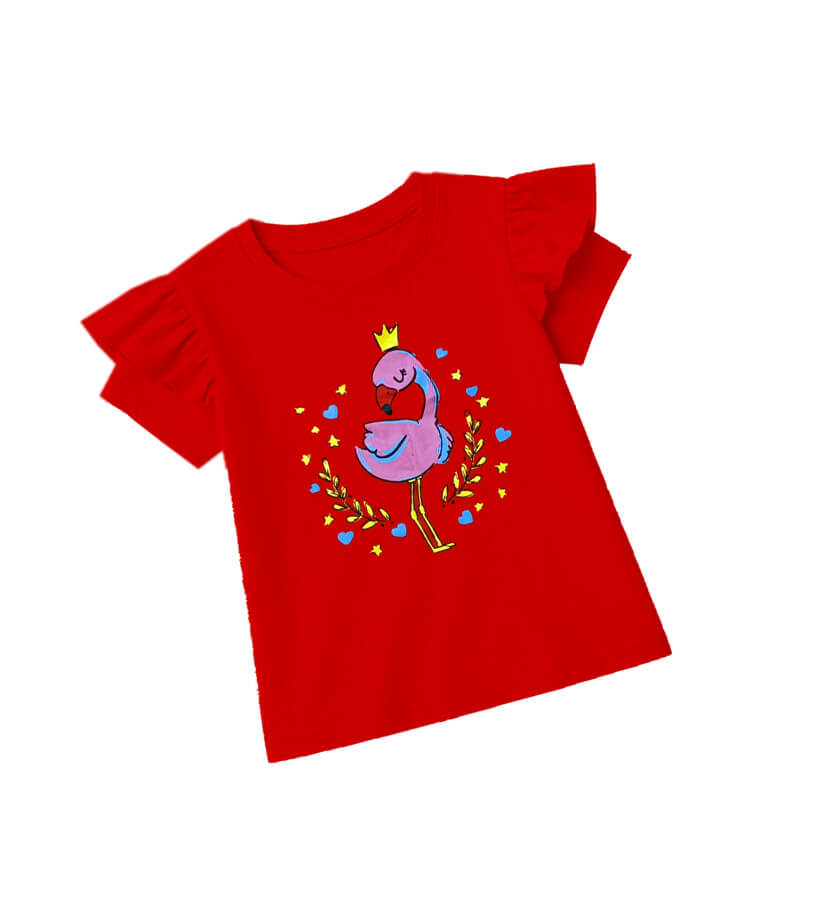 FlamingoMiniHeart_StarTeeShirt-Red_1