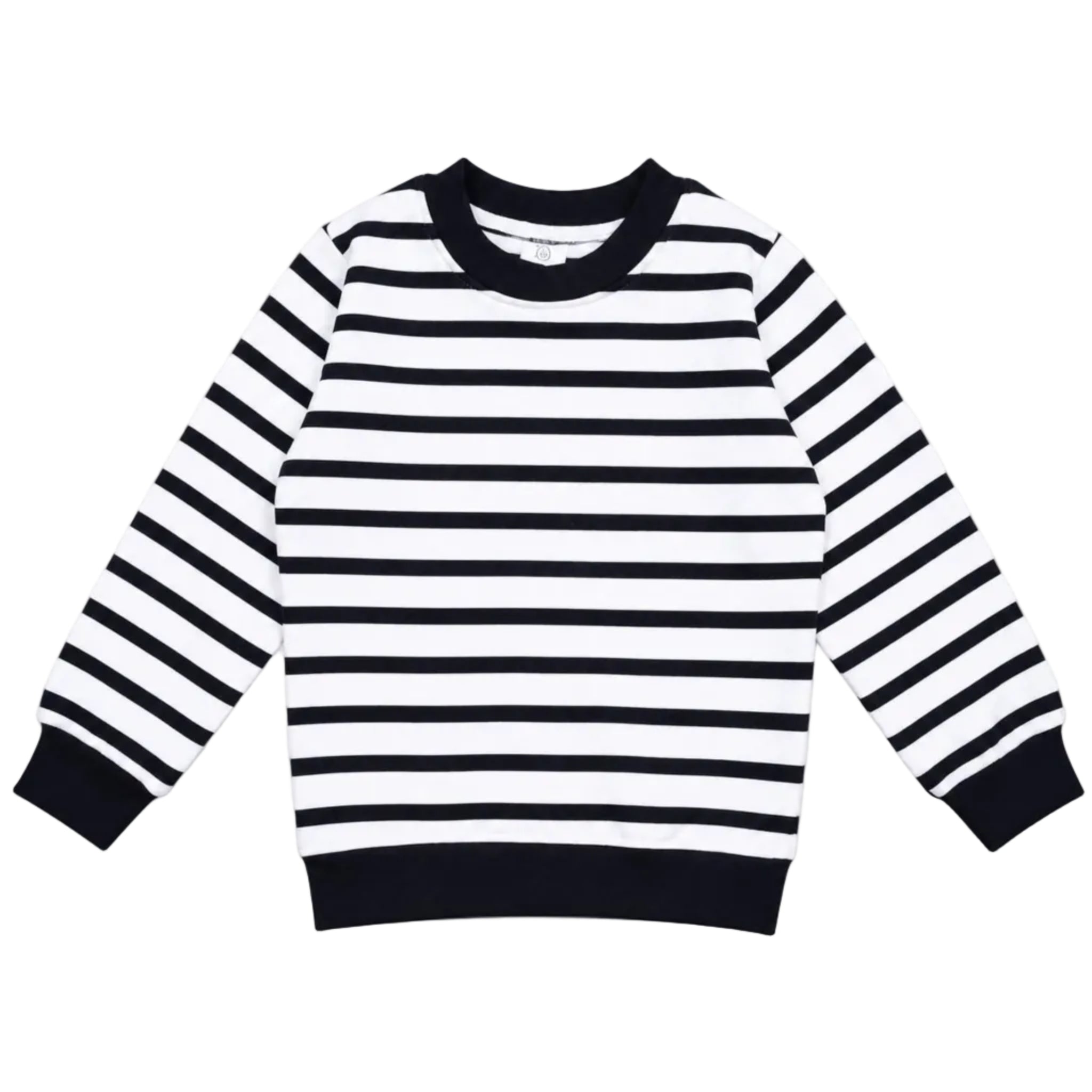Fleece Shirt Black & White Strips