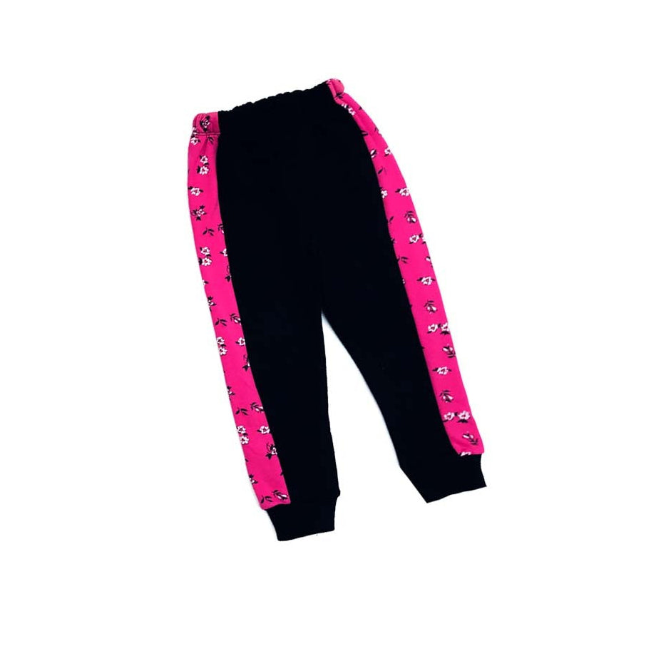 Floral Print with Penal Trouser – Shocking Pink