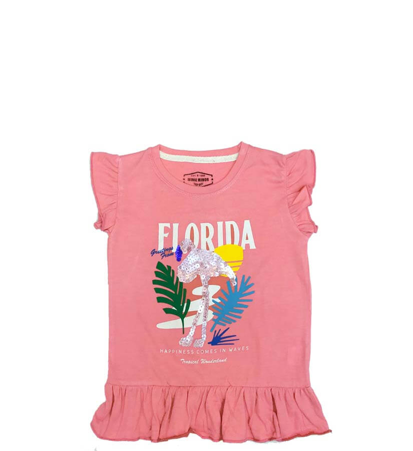 Florida Sequence Beach Girls Top - Tea Pink